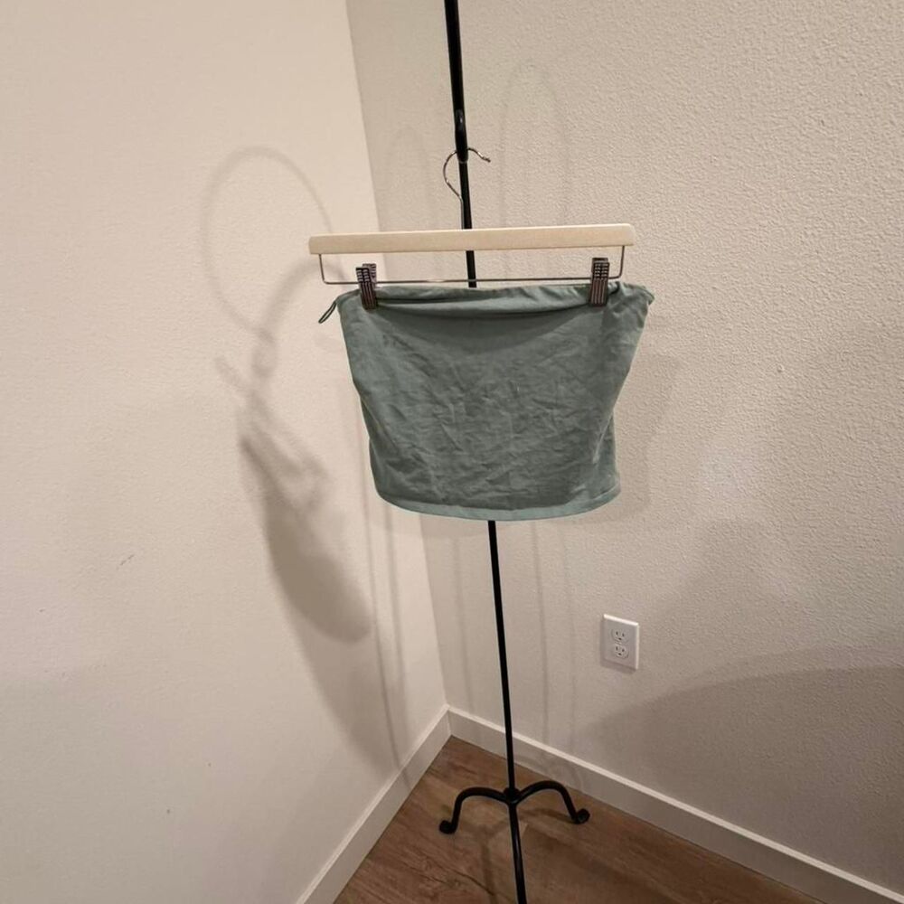 Intimately Free People Sage Green Strapless Ribbed Tube Top Size XS/S